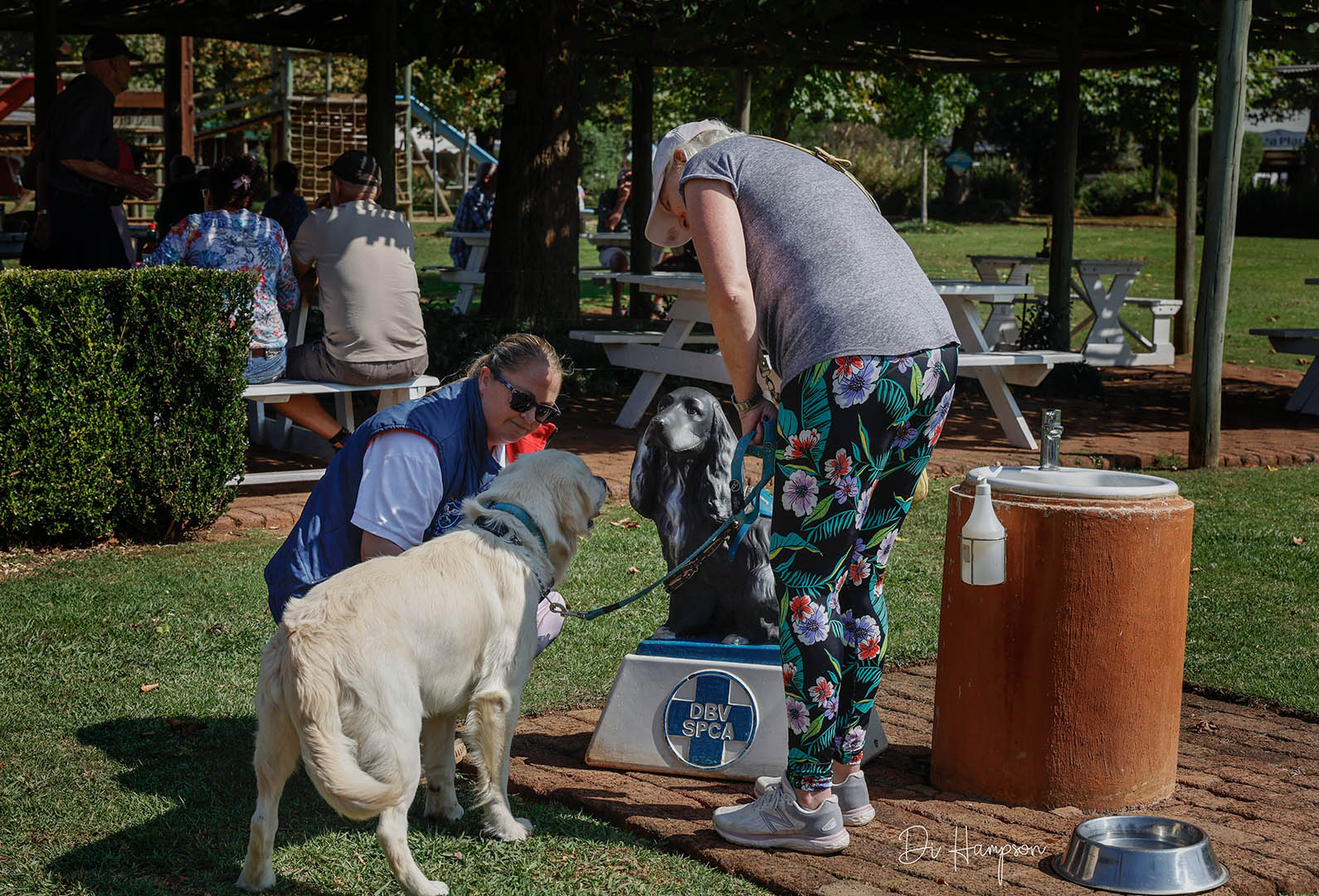 Meeting a statue Meeting a statue